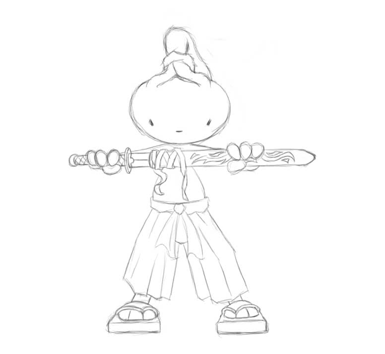 Samurai Max
I thought the site needed a logo, so I drew this for the main page.
