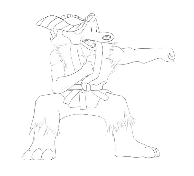 Kung-Fu Sam
Kung-fu Sam from Sam & Max. This was drawn to go with Samurai Max
