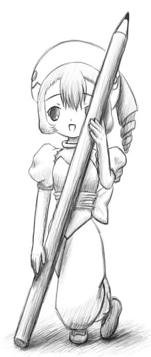 Sumomo
I really like this style of shading - it seems to add texture all by itself.
