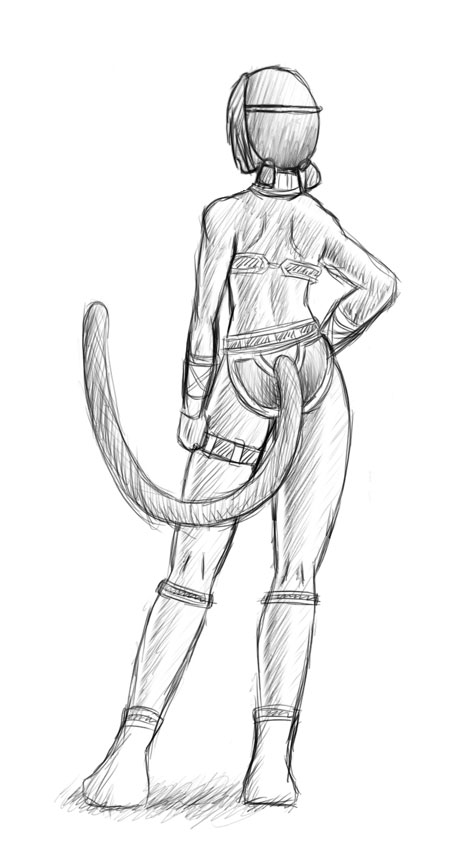 Xylia (shaded)
Xylia standing in the MithraPose™
Keywords: Final Fantasy XI Mithra Xylia