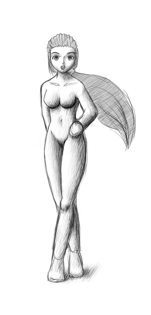 Yuri Nekkid
The start of the nekkid-Yuri pictures.

Yuri was away for the weekend visiting relatives and somehow I ended up drawing nekkid pictures of her.
