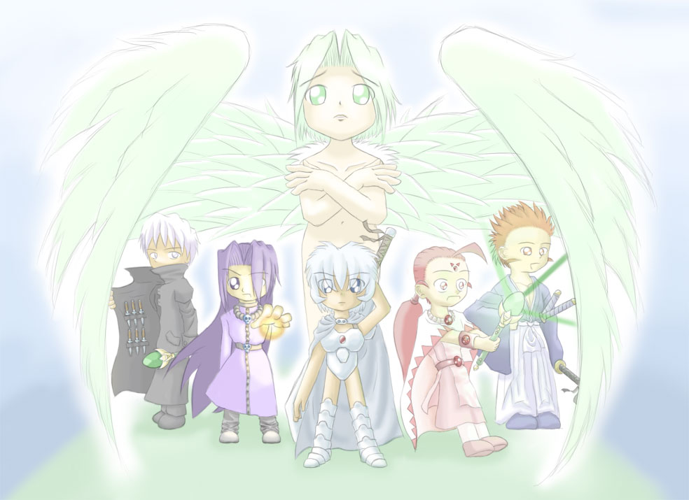 An RPG Group
@_@ This took so very very long to draw and CG
