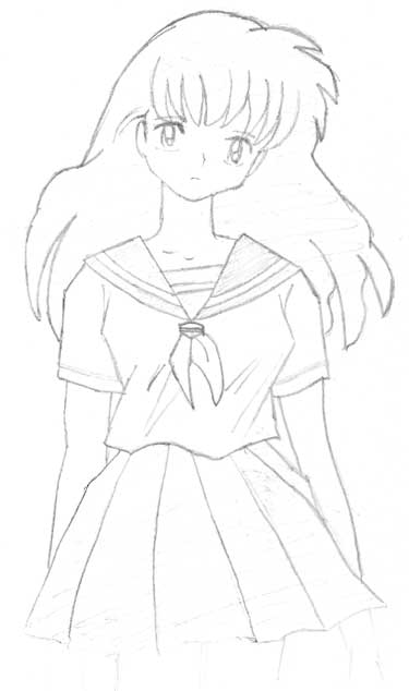 Kagome (again)
Another copy of Kagome - she looked so sad in the original T_T
Keywords: kagome