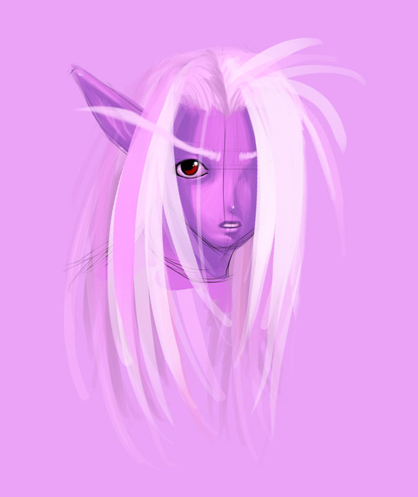 Night Elf
Another attempt at colouring faces
Keywords: World of Warcraft Night Elf