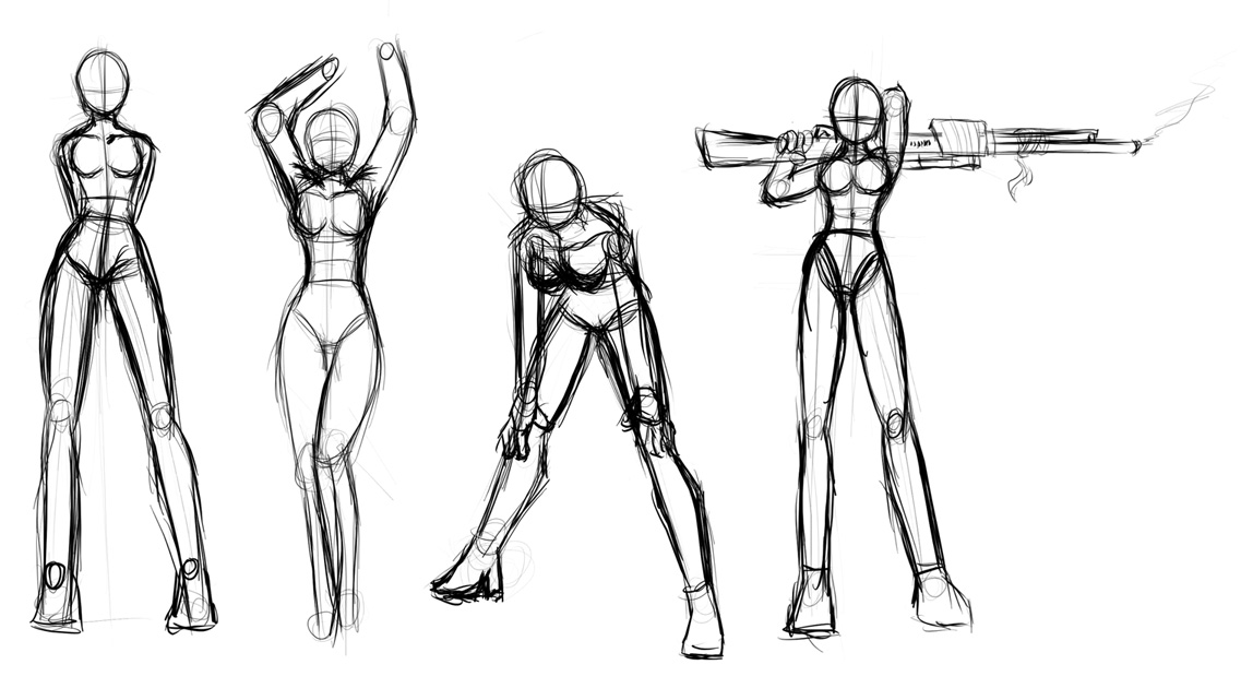 Random Poses
More random rough sketches of characters
