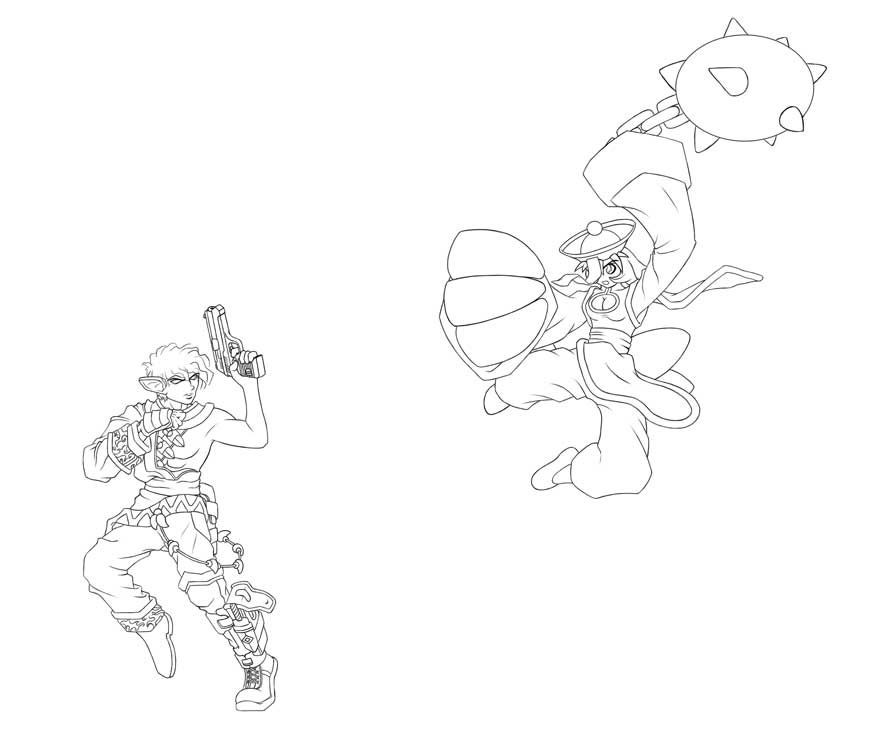 Vampire: The Masquerade & LeiLei
We're starting a Vampire RPG, so I thought I'd draw my chara. Somehow, the attacker became LeiLei (Darkstalkers). Not quite sure how that happened, but she seems to fit in.
Keywords: Darkstalkers Vampire Saviour Savior Lei Lei LeiLei Hsien Ko