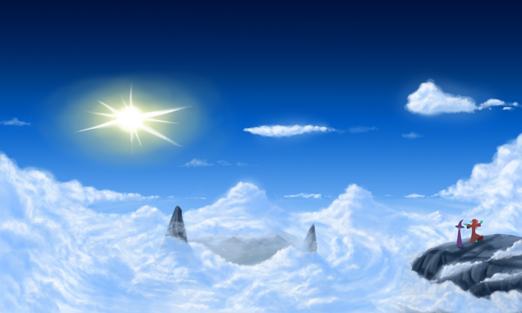 The World Below
Remii and Amabeth like to explore to the ends of the world.
Keywords: World of Warcraft Remii Amabeth Troll Scourge Undead Clouds Glimpse