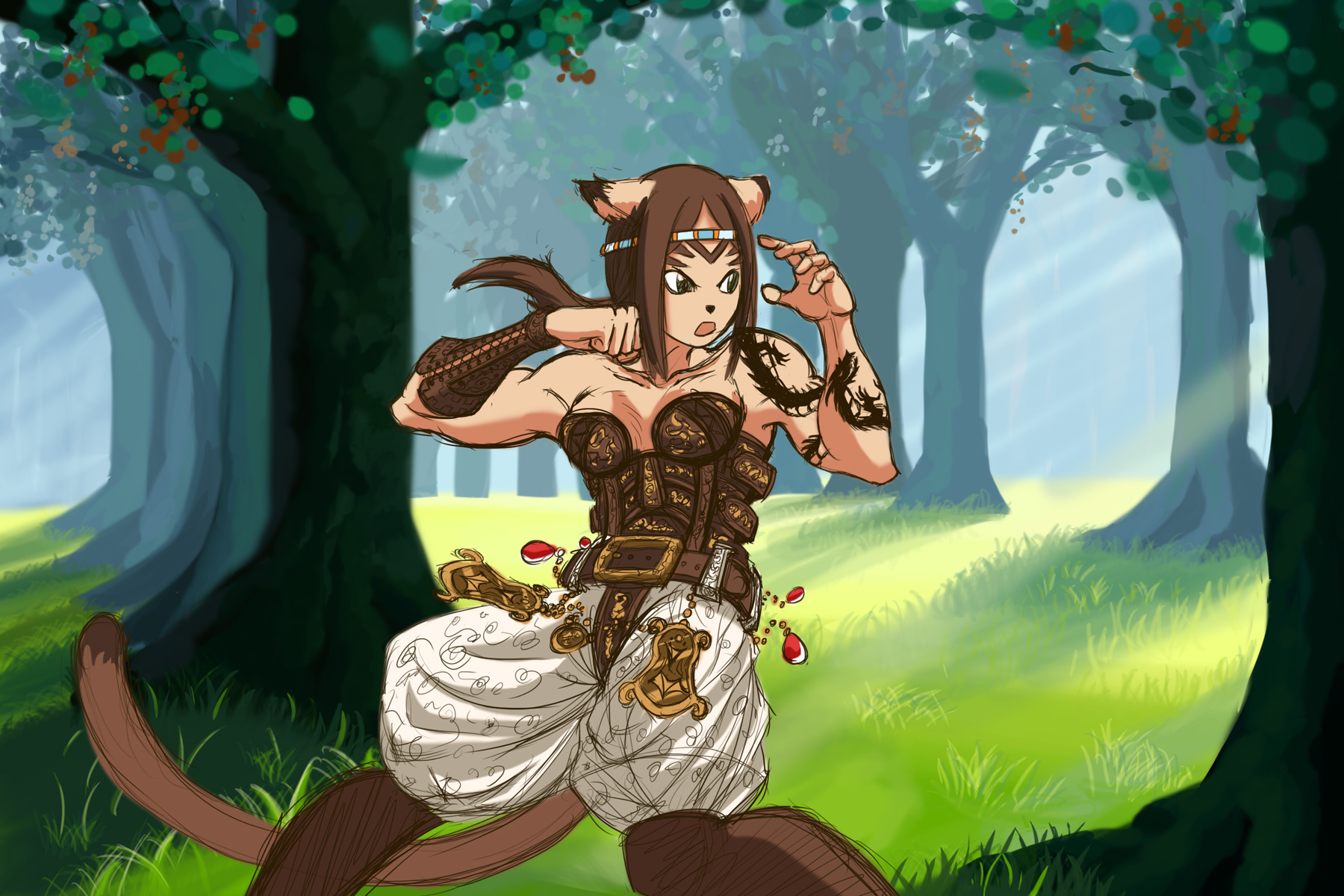 Xylia Punch! Version 2
After taking ages to colour this the first time, I re-coloured it again a second time, which is this lazy version.

Originally, she was supposed to be flying through the air but the picture changed at the last minute so she's standing instead.

I might have been a bit lazy with the background too >_>
Keywords: Final Fantasy XI Xylia Mithra