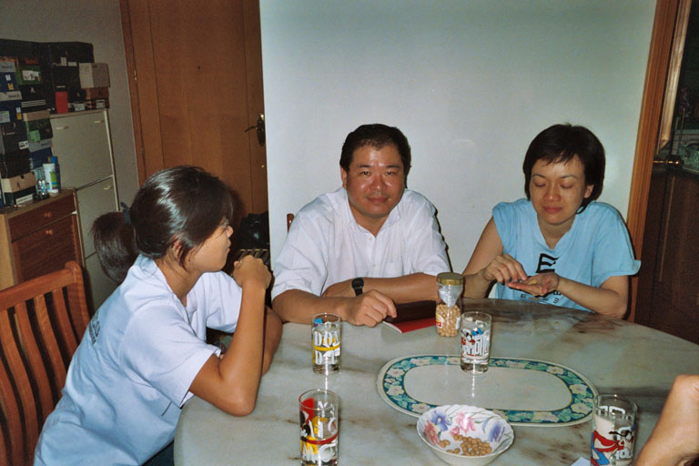Uncle & Auntie
Uncle Frederick in his flat in Singapore
