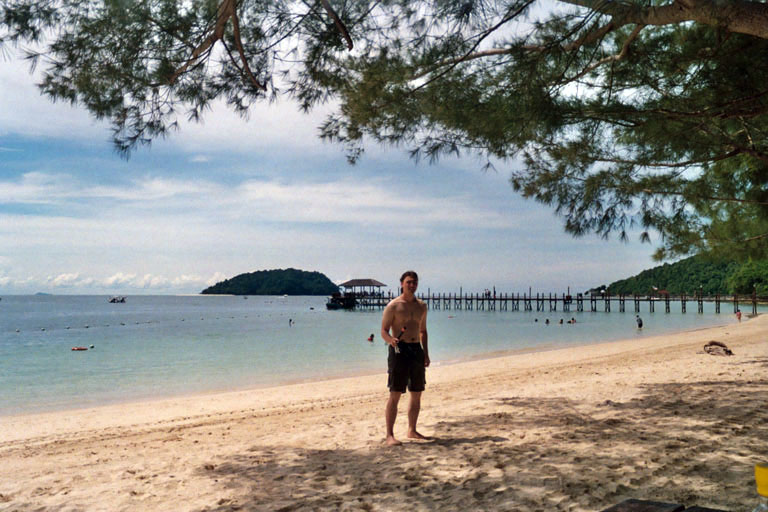 Island Beach
There are various islands near Sandakan - Gaya, Sapi, Manukan, Mamutik etc. This was (I believe) taken on the beaches of Manukan - I'd just come out of the water after some snorkling and being bitten by fish.
